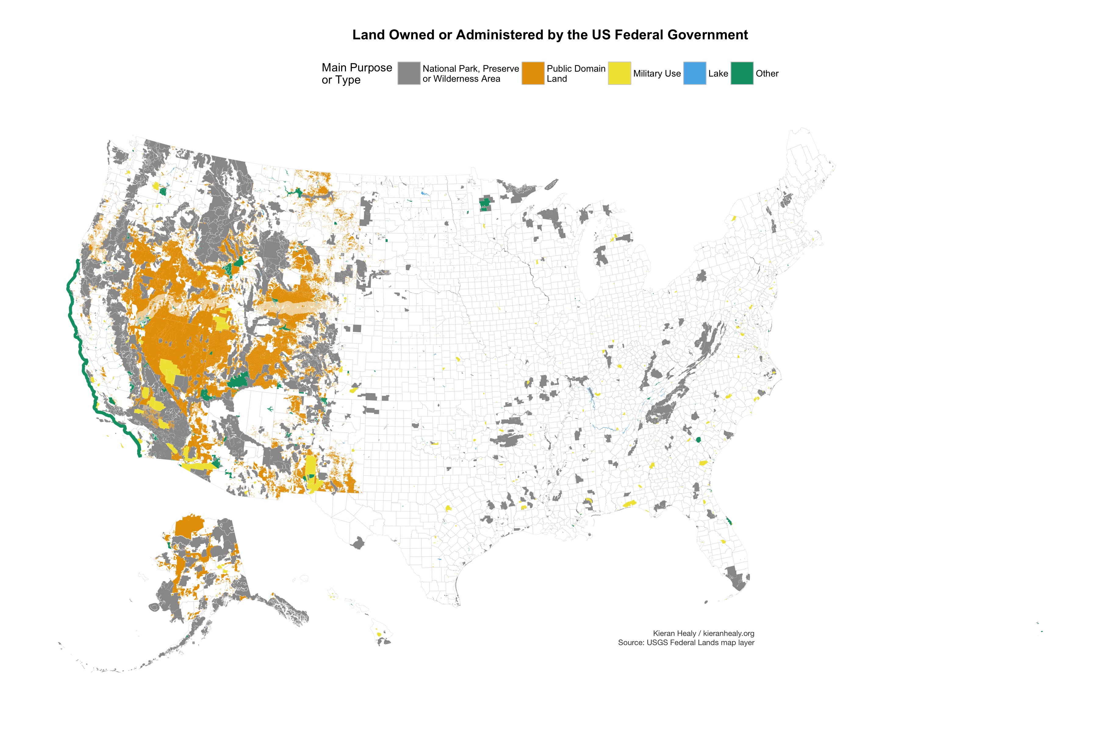 The Federal Government Owns a Lot of Land