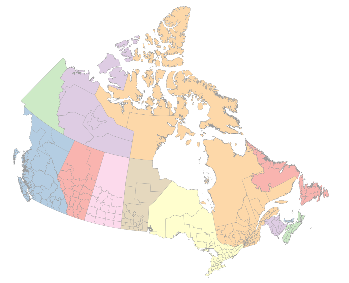 canada map
